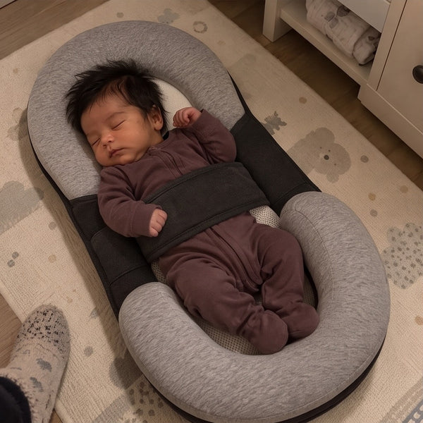 Baby schläft im Babynest