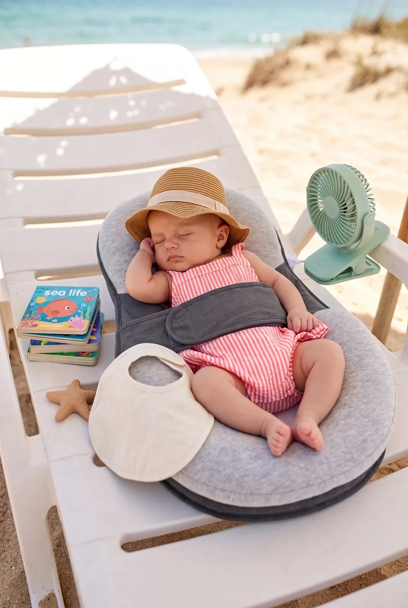 Babynest im Urlaub am Strand