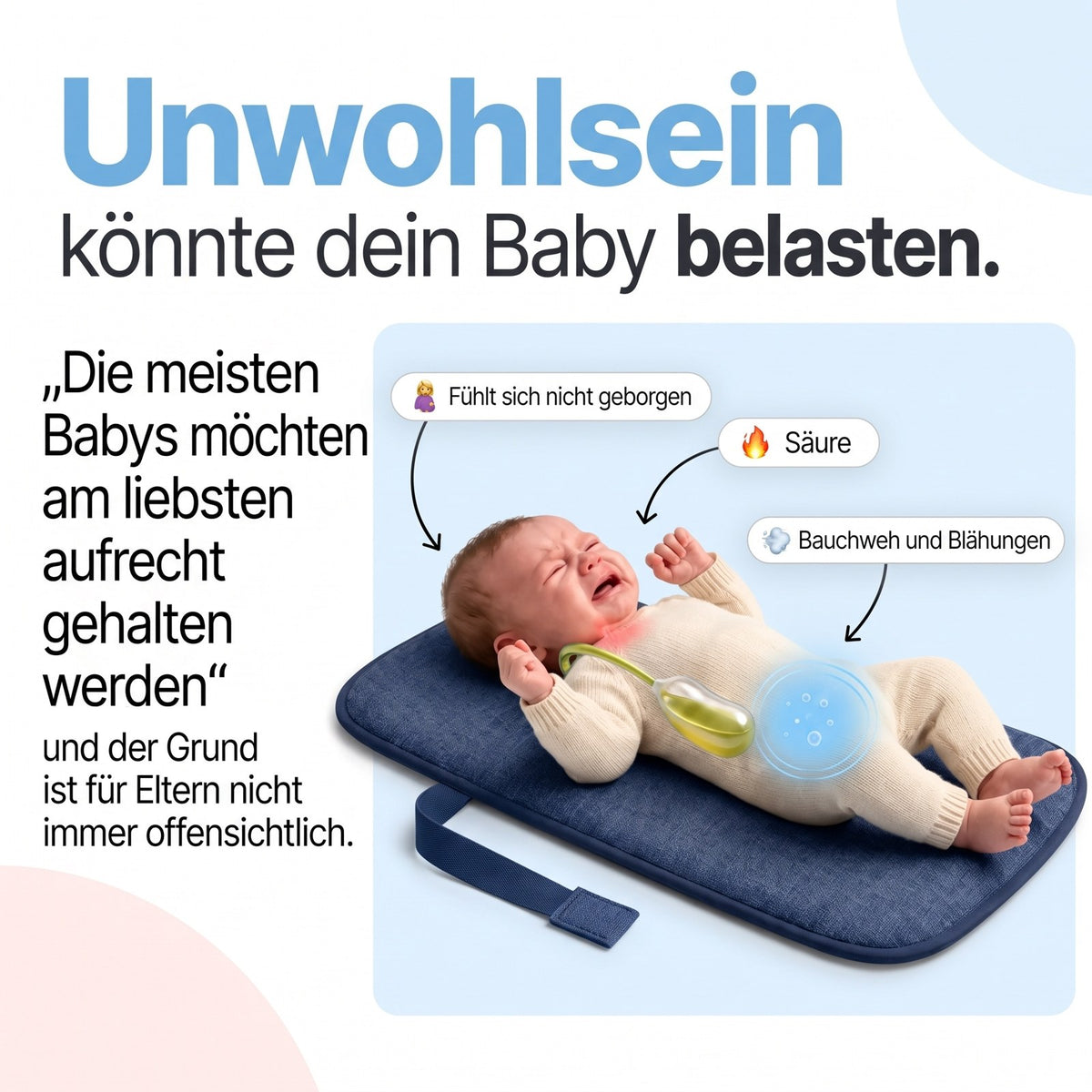 Unwohlsein durch Säure und Blähungen