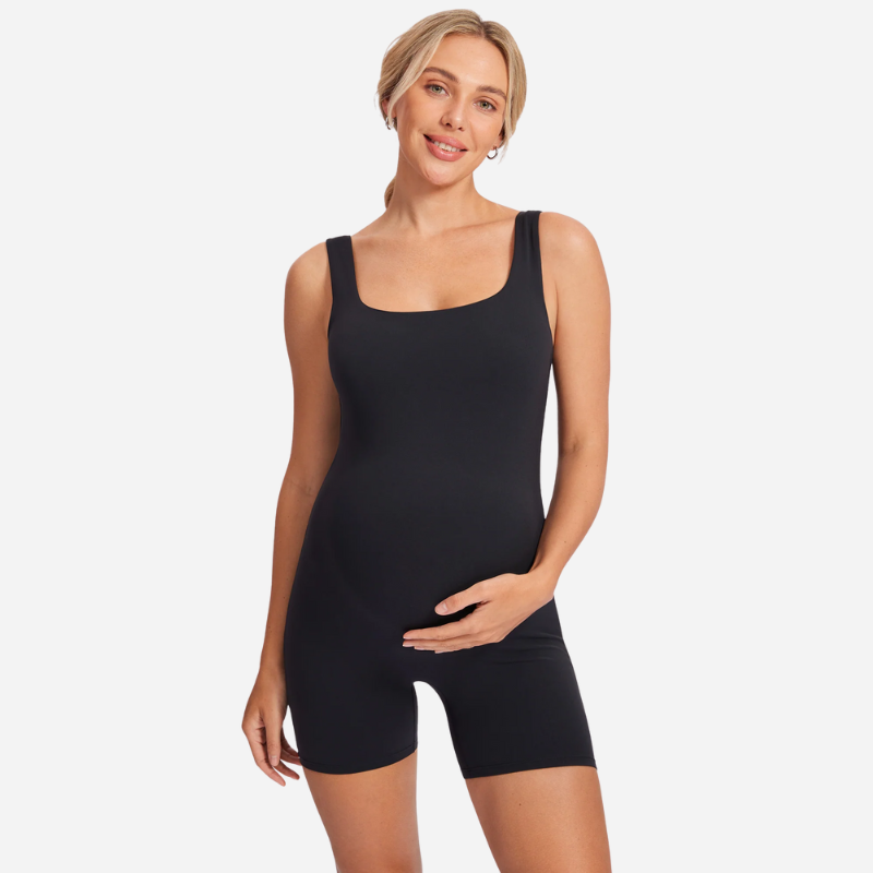 Schwangerschafts-Jumpsuit Shorts, leicht und bequem für warme Tage