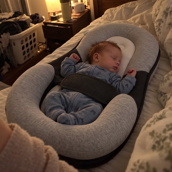 Baby schläft im Babynest