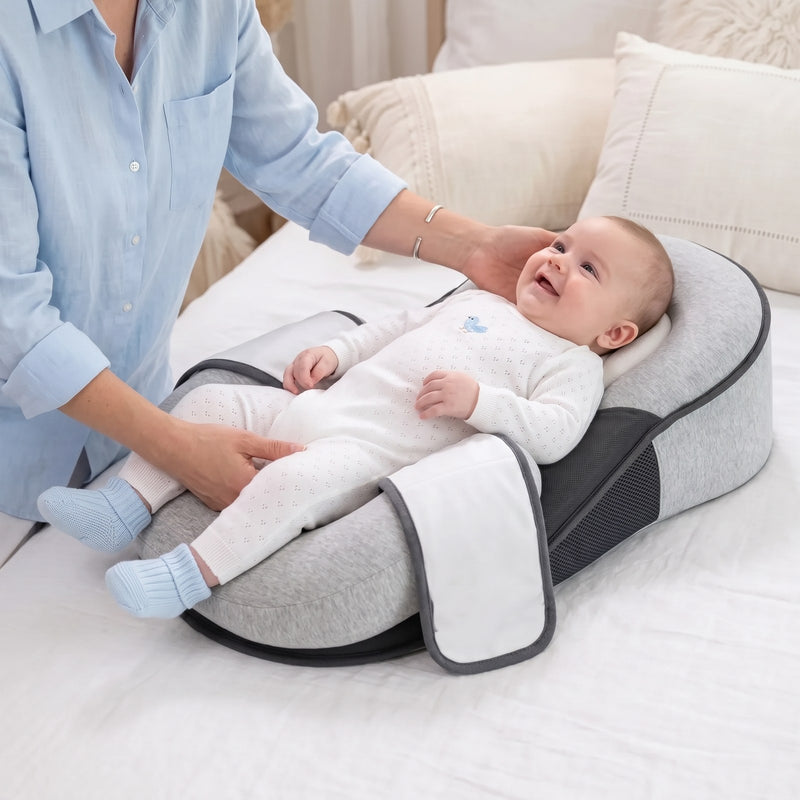 Babynest im Wohnzimmer